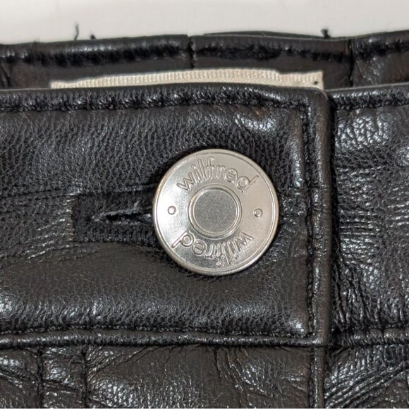 Wilfred The Melina Flare Pant High-Rise Black Vegan Leather Womens Size 10 - Picture 7 of 10